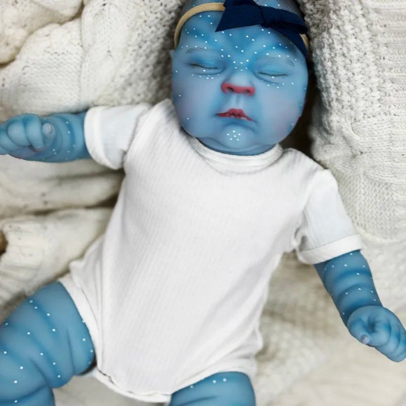 48CM Reborn Baby Doll Avatar Peaches Sleeping Baby Real Life Newborn Baby 3D Skin with Visible Veins Bonecas Bebe Reborn Dolls
