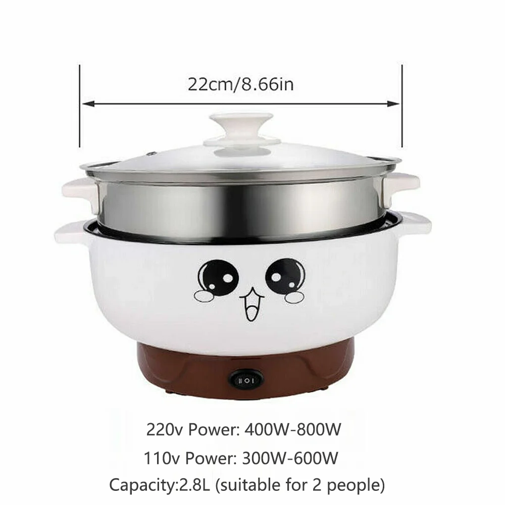 Electric MultiCooker - Multifunctional 2.3L/2.8L Non-stick Rice Cooker, Frying Pan & Hotpot | AlluCanFind