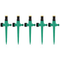 5pcs Household Sprinkler Automatic Irrigation Equipment Watering Sprinkler 360 Degree Rotation Corrosion Resistant For Garden
