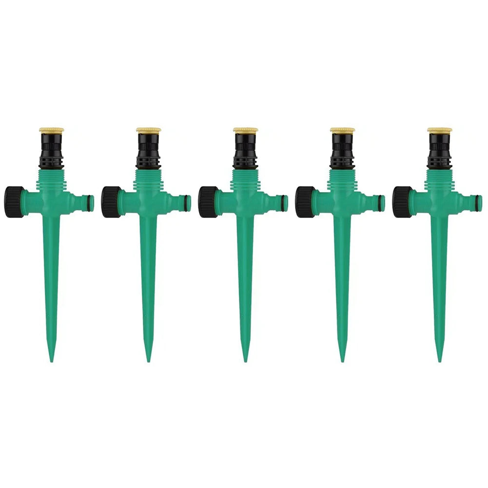 5pcs Household Sprinkler Automatic Irrigation Equipment Watering Sprinkler 360 Degree Rotation Corrosion Resistant For Garden