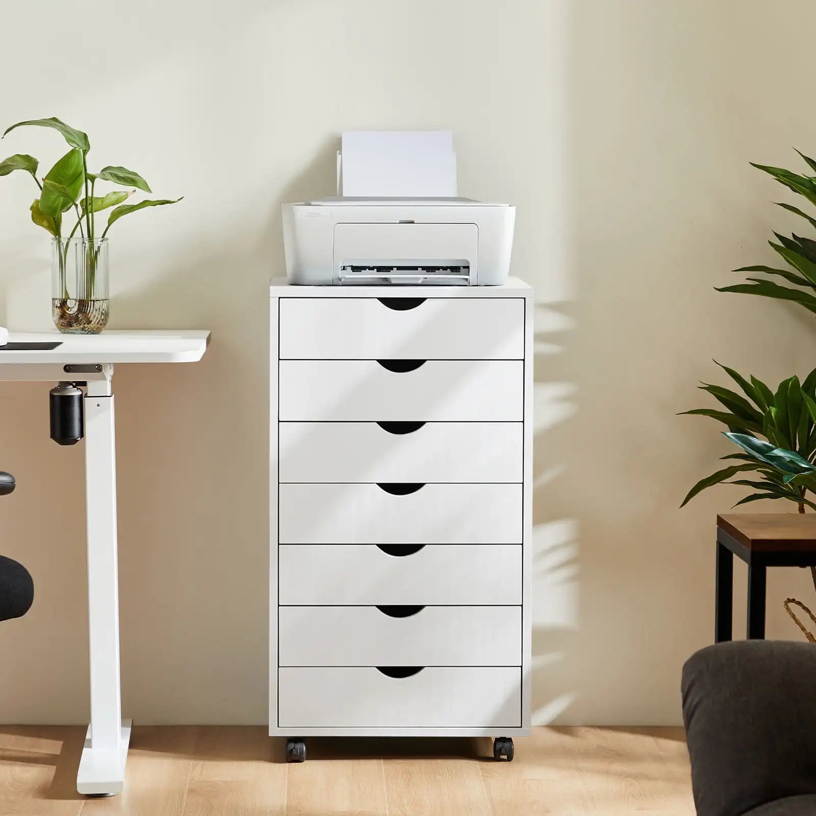 7-Drawer Wooden Storage Chest