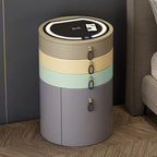 leather lint Dresser storage cabinet integrated cabinet Dressing table Makeup vanity Equipped with Bluetooth speaker stool LED