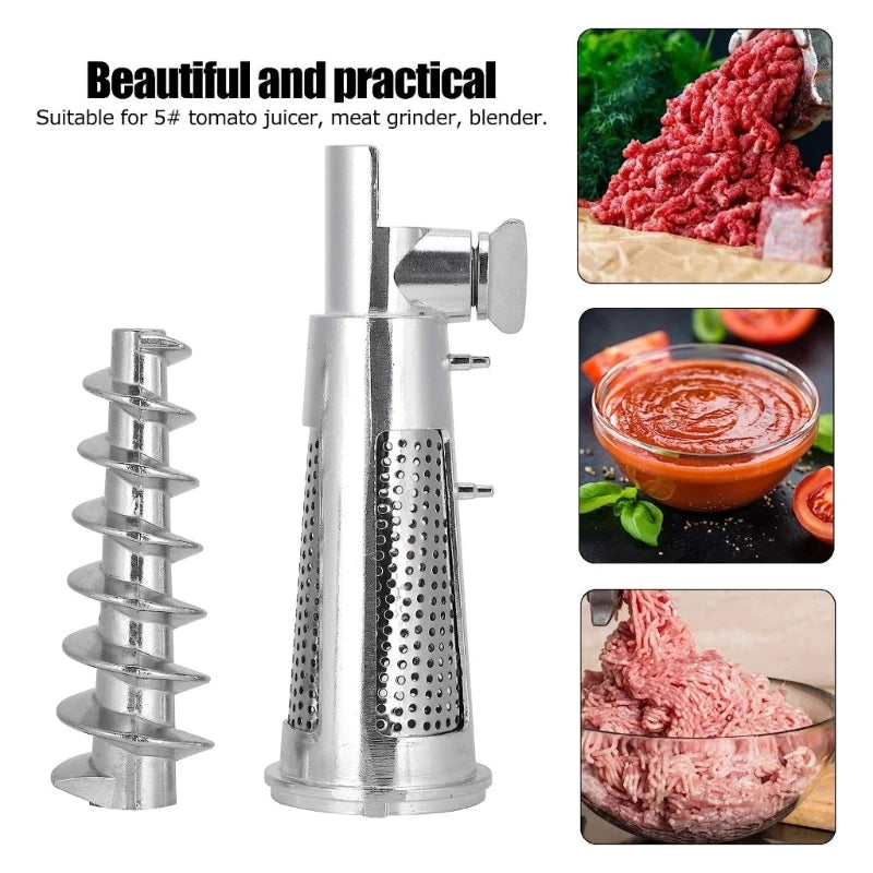 Tomato Juicer Vegetable Strainer  Grinder Sausage Stuffer Ketchup Attachment Compatible for Stand Mixer Kitchen Tool