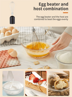 SOKANY 1714 Immersion Hand Blender, 2-Speed, 5-in-1, Hand Mixer, Whisk, Meat Chopper, Measuring Cup