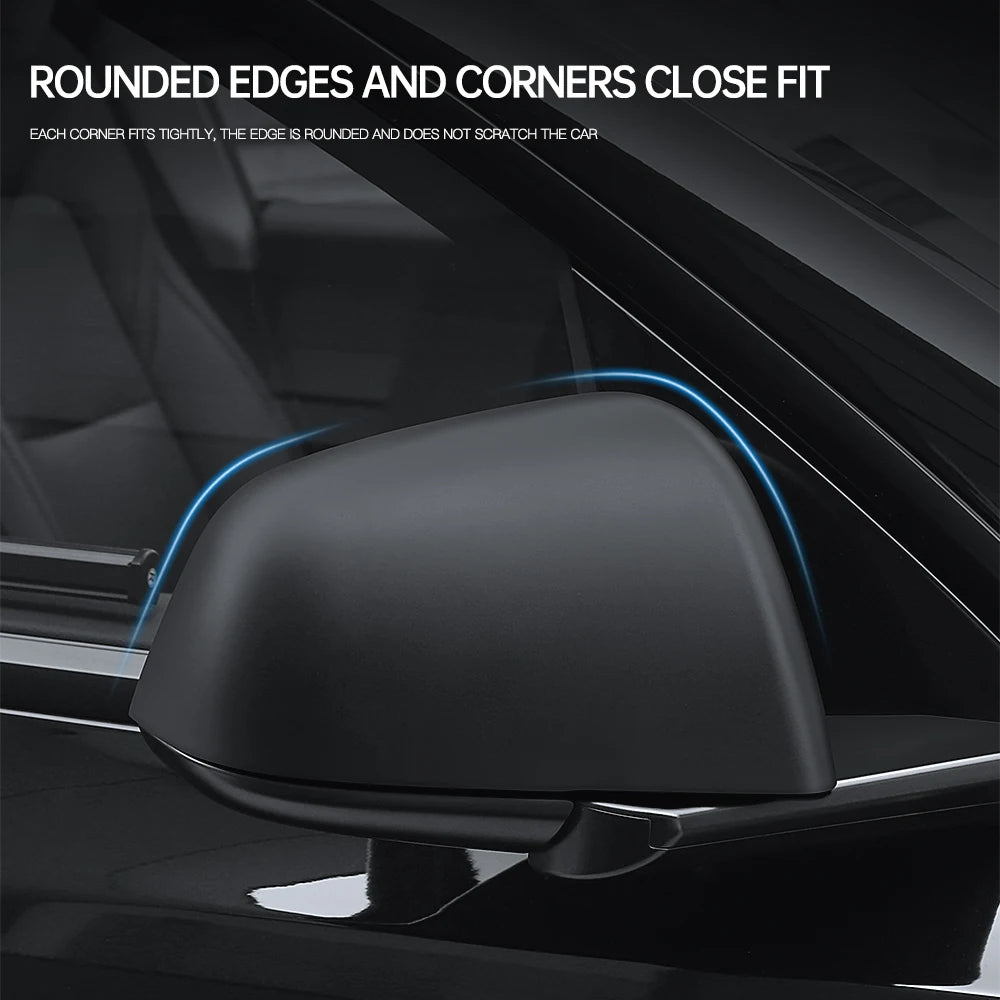 Tesla Model 3/Y ABS Carbon Fiber Look Side Rearview Mirror Cover