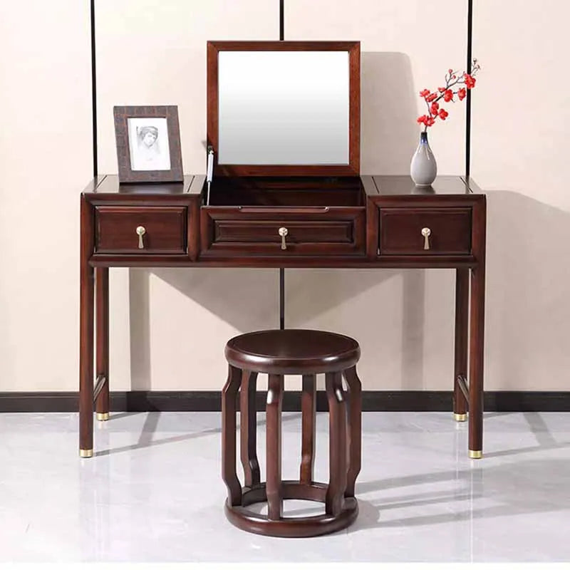 Stool Box Girl Dresser Eithe Drawers Luxury Brown Women Wooden Dressing Table Storage Living Room Comoda Pra Quarto Furniture