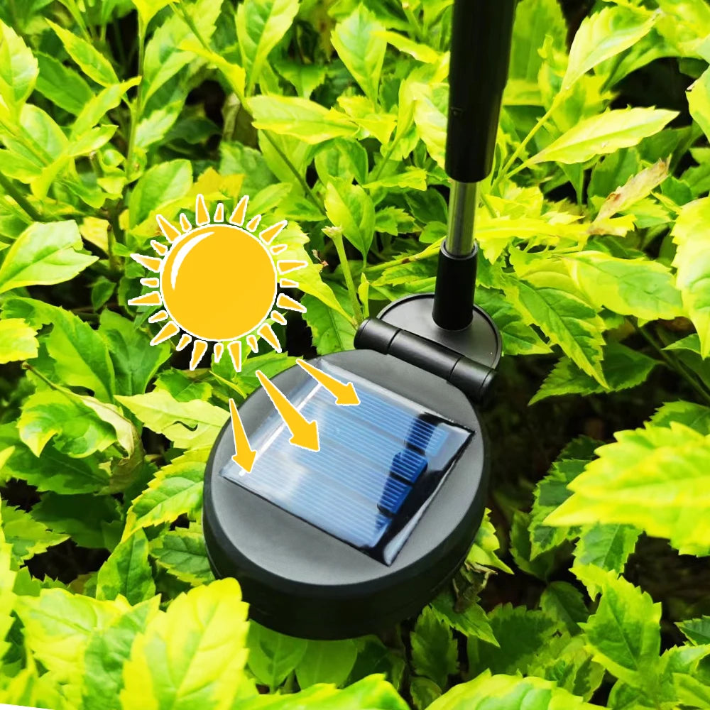 LED Firefly Light Warm White RGB Solar Powered Swaying Lights Outdoor Waterproof Fairy Garden Light for Yard Patio Decoration