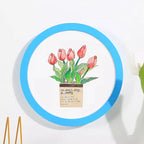 Simple circular photo frame 6 inches, 7, 8, 10, 12 inches, hanging wall picture frame, without painting core