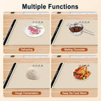 Electric Warming Tray Foldable Food Warmer Fast Heating Portable Dining Table Warmer Food Warmer Mat with Full Surface Heating