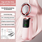 2025 New Ice Pack High Speed Handheld Eletirc Fan 100 Speed Adjustable