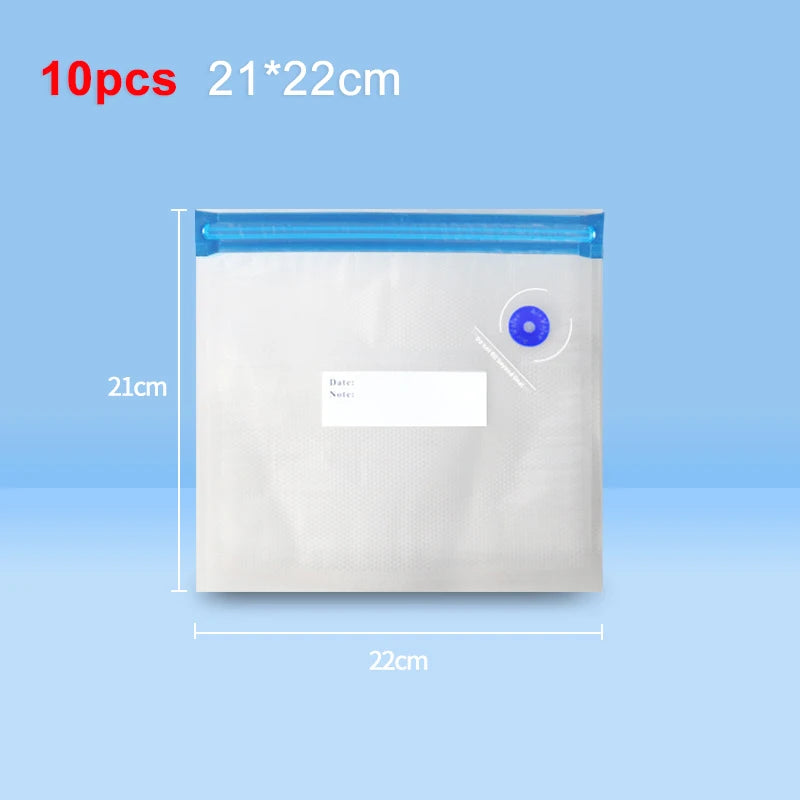 Vacuum Bags Reusable Food Vacuum Packaging Bags 10pcs Vacuum Sealing Storage Bags for Food Air Valve Bag Food Fresh Keeping Bags