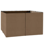 130.75" X 80.75" Universal Pergola Curtain Kit W/ Hooks/C-Ring Included, Brown