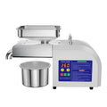 Electric Oil Press Machine, Cold/Hot Press for Coconut/Olive/Peanut, Automatic Stainless Steel Home Use Energy Saving Low Noise