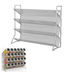 Kitchen Cabinet Organizer Shelf – Wall Mounted 4-Tier Spice Rack for Countertop, Cupboard & Pantry, 1PC