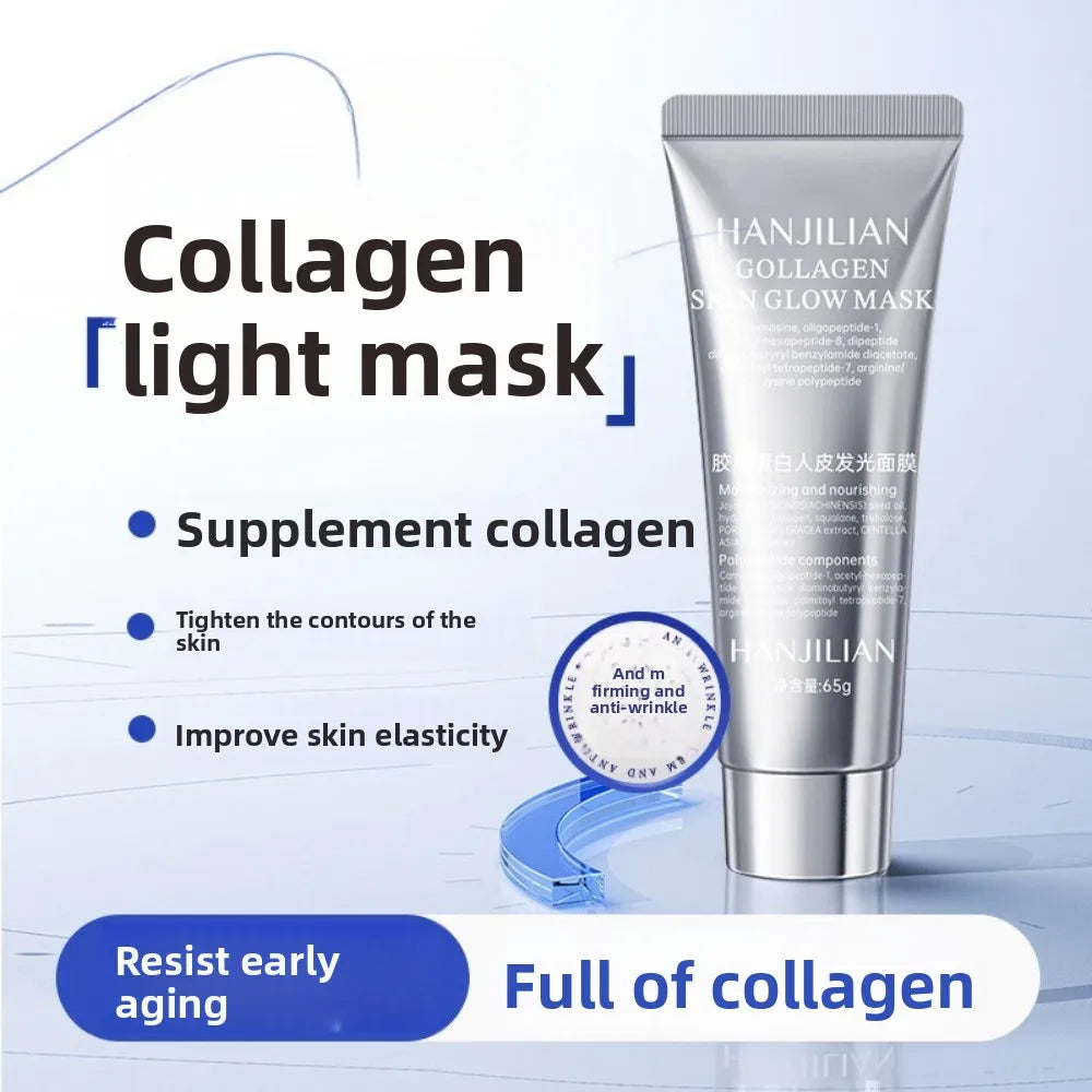 TK Best-Selling Collagen Human Skin Glowing Mask: Cleans Pores Deeply, Reduces Fine Lines, Hydrating Peel-Off Mask