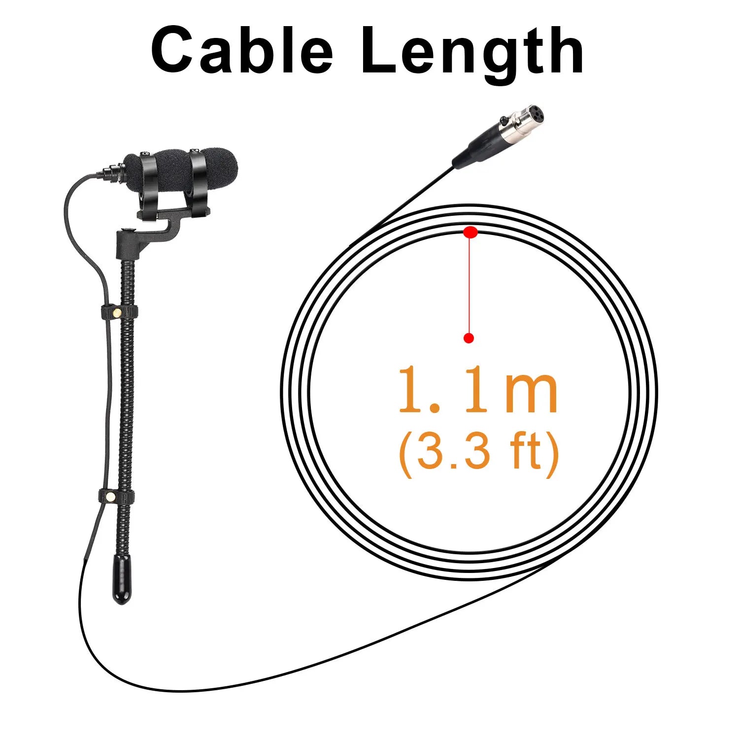 Professional 3 Pin 4 PIN XLR Saxophone Microphone 3.5mm Portable Condenser Instrument Wind Violin Sax Piano Clarinet Mic IM-22