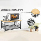 Kitchen Countertop Organizer – Multi-Use Shelf for Microwave, Spices, Coffee Machine & Printer
