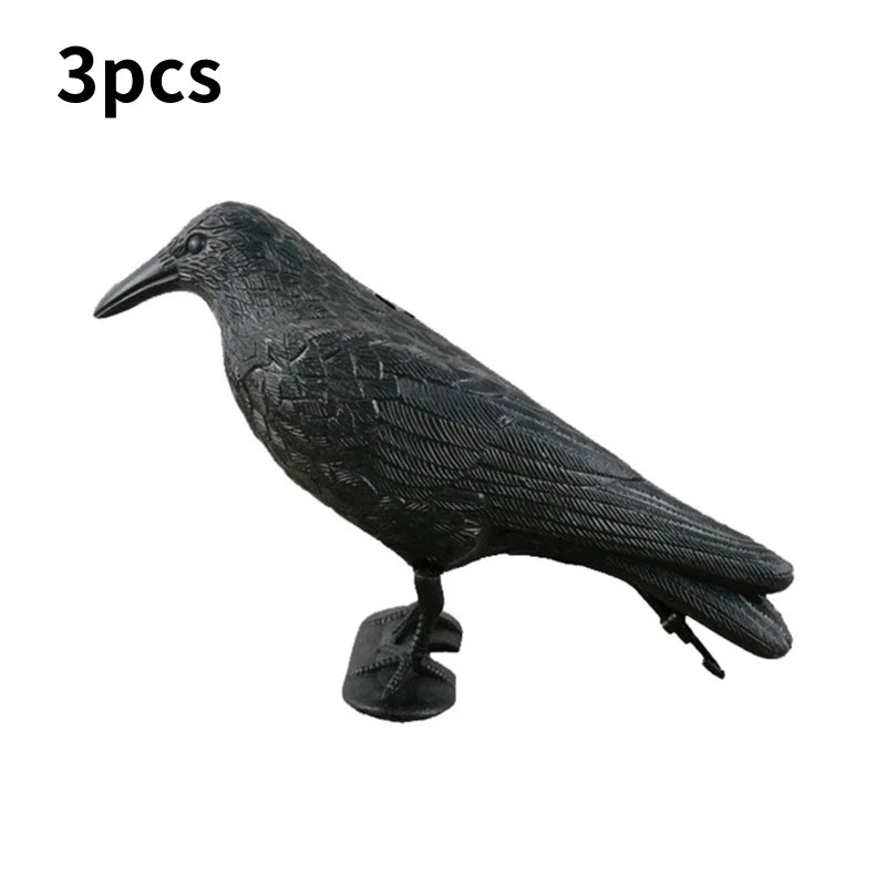 Crow Hunting Decoys Garden Bird Practical Deter Scarer Scarecrow Mice Pest Control Deterrent Repeller Decor For Bird Control