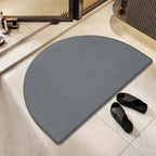 Stone Bath Mat Natural Diatomaceous Earth Shower Mat Super Absorbent Quick Drying Bathroom Floor Mat Grey Rug Easy To Clean 2024