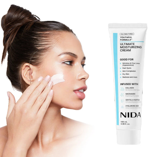 NIDA Ultimate Moisturizing Facial Cream Daily Skin Care Repairing Pores Redness Hyaluronic Acid Wrinkles Spot Korea Skin Care