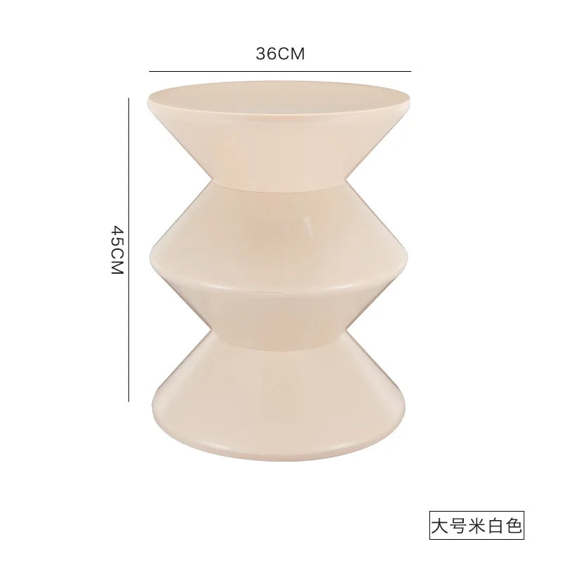 K-star Nordic Style Shoe Changing Stool Home Art Small Bench Simple Children Plastic Low Stool Creative Round Stool Hot 2024