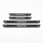 4PCS Door Pedal Sill Strip for Ford Mustang Mach-E External Threshold Bar Anti-stepping Sticker Protection Accessories 2021-2023