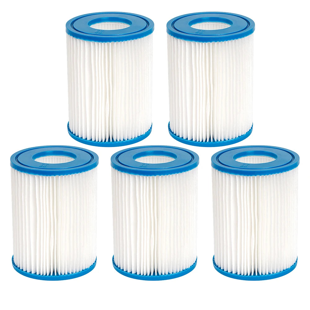Type II Filter Cartridge for Bestway Swimming Pool, Replacement Hot Tubs Filter Compatible with Lay Z SPA Filter Pump