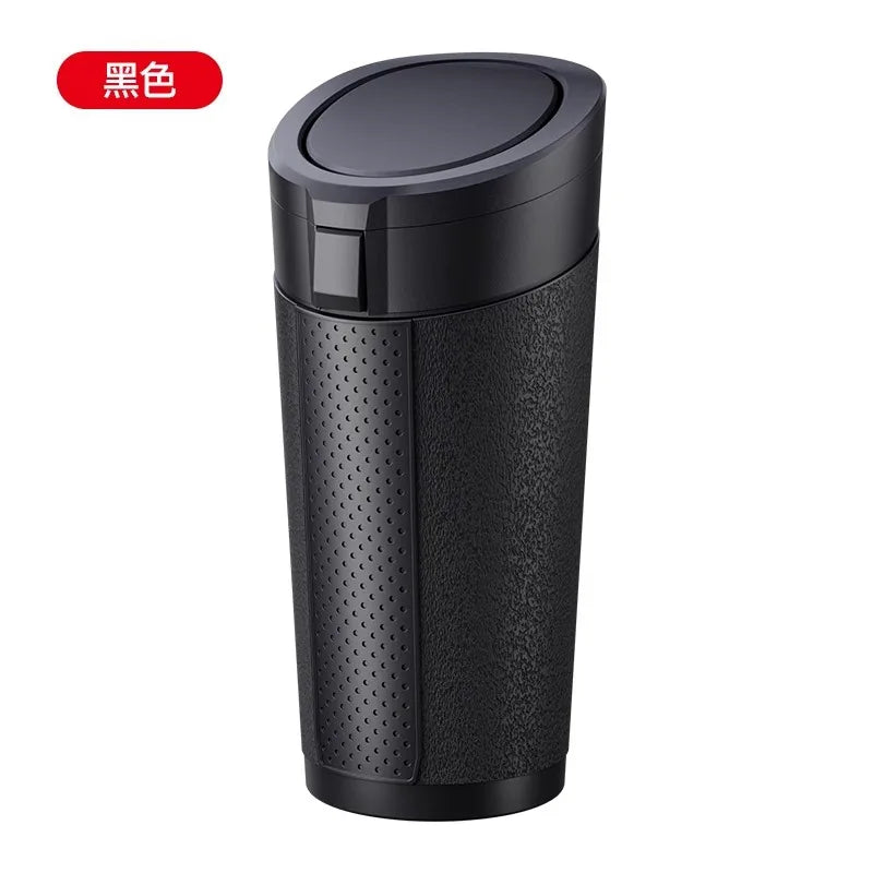 Car Trash Can With Lid Portable Car Trash Bin Car Cup Holder Trash Can 2Pce Leak-Proof Vehicle Trash Can 1Pce Garbage Bin