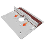 Router Lift -Aluminium Router Table Insert Plate with Tenoning Fence Electric Wood Milling Flip Board with Miter Gauge Guide Kit