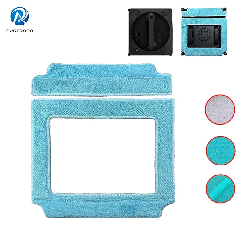 Window Cleaning Robot Mop High Quality Wipes Cloth Square Clean Wipes Purerobo W-V1S Component Window Cleaner Robot Accessories