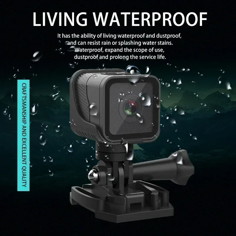 WiFi Mini Camera 1080P HD Portable Sports DV Camcorder Waterproof Action Cam Outdoor Motorcycle and Bike Driving Recorder