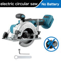 Brushless Circular Saw 125mm Cordless Electric Saw Adjustable Wood Cuttiing Machine Handheld Woodworking Saw for Makita Battery