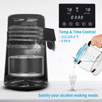 SucceBuy 4L Water Distiller Purifier Filter Dispenser DrinkingBottle Softener Dual Temp Display OverheatProtection HomeAppliance