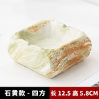 European-style Marble Texture Ashtray Creative Ceramic Ashtray Anti-flying Ash Office Living Room Modern Desktop Decoration