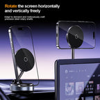 Magnetic Car Phone Holder 360° Degree Rotation Foldable Phone Mount Suction Cup Car Navigation Phone Holder Anti-Shake Bracket