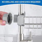 Kitchen Stainless Steel Sink Drain Rack Sponge Storage Faucet Holder Soap Drainer Towel Rack Shelf Organizer Kitchen Accessories