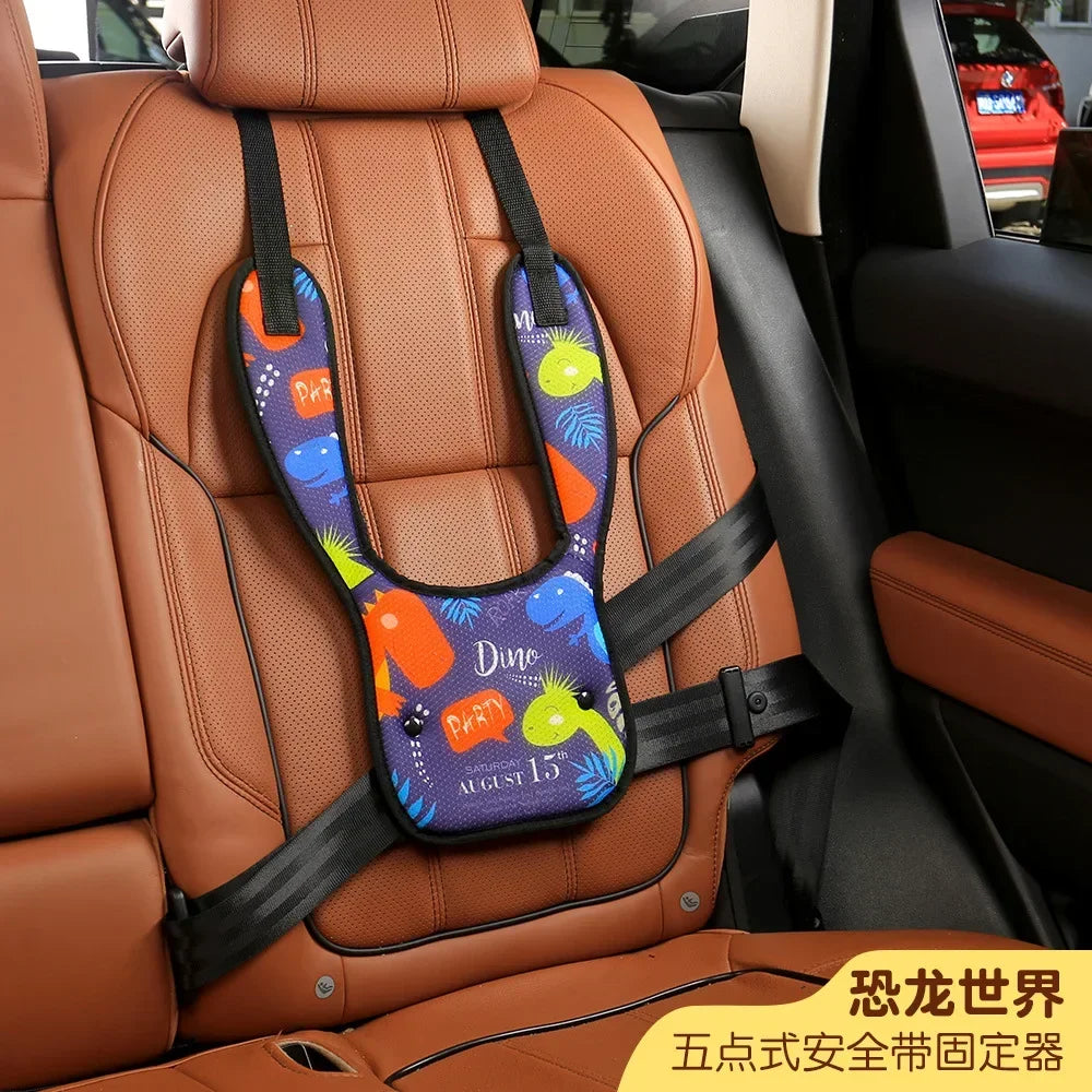 Adjustable Child Seat Belt Retainer Strangulation Neck Shoulder Cover Simple and Convenient Shoulder Cover for Car Safety Seat