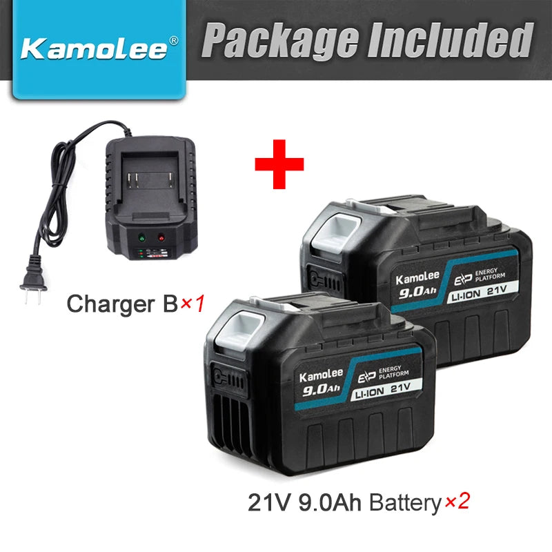 Kamolee 18V 5000mAh Li-ion Battery BL1860 Hand drill Battery Power tools Support Kamolee tools