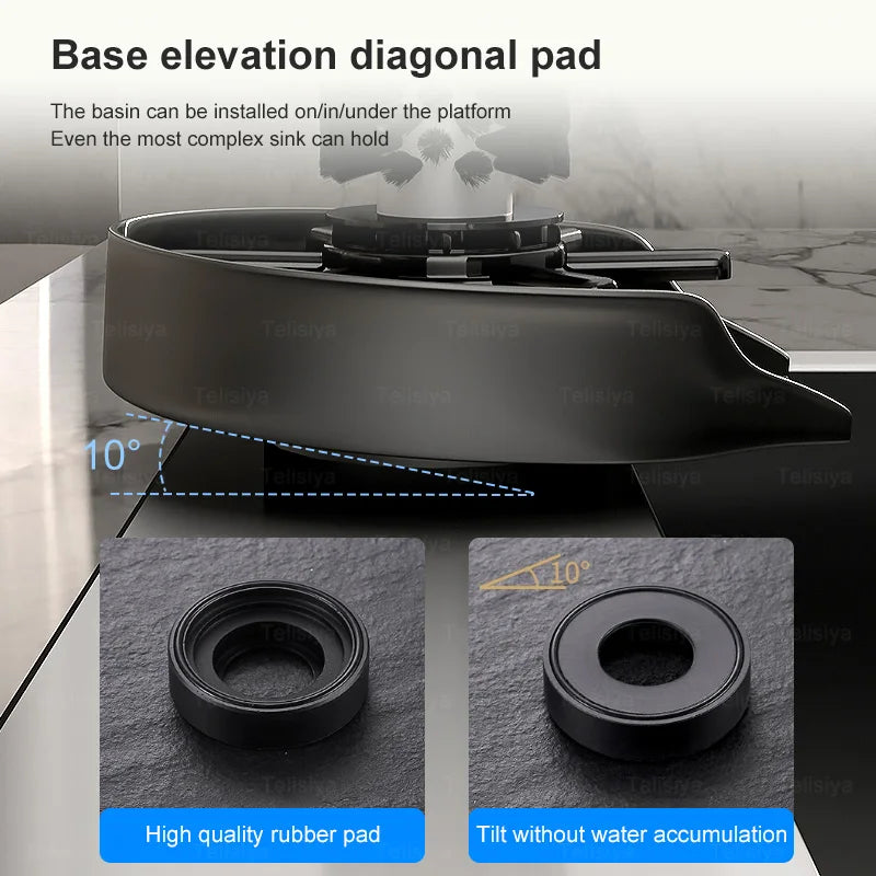 Sink Faucet Glass Cup Automatic Cup Washer Bar for Beer Milk Coffee Cleaner Tool Kitchen Sink Accessories