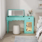 Simple Hairstyles Makeup Vanities Tables Mirror Flip Pink Light Bedroom Dressers Makeup Drawers Small Penteadeira Furniture Home