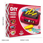 Kitchen Color-Changing Toys Food Gourmet Cooking Box Toy With Light 20PCS Simulation Playset Kitchen Accessories For Kids Gift