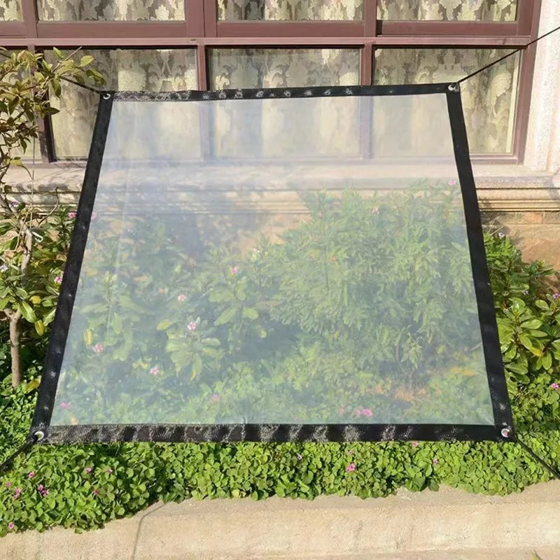 Transparent Multifunctional Rainproof Cloth PE Waterproof Tarpaulin Balcony Rain Protection Outdoor Windproof Plastic Cloth