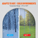 VEVOR Windproof Door Curtain 84" x 60" PVC Transparent Air-Conditioning Curtain Strip Screen Indoor Outdoor Heat Insulation