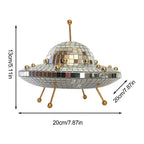 Disco Ball Decor Creative Flying Saucer Disco Mirror Ball Party Disco Ball Accessory Big Party Decorations Music Festive Decor