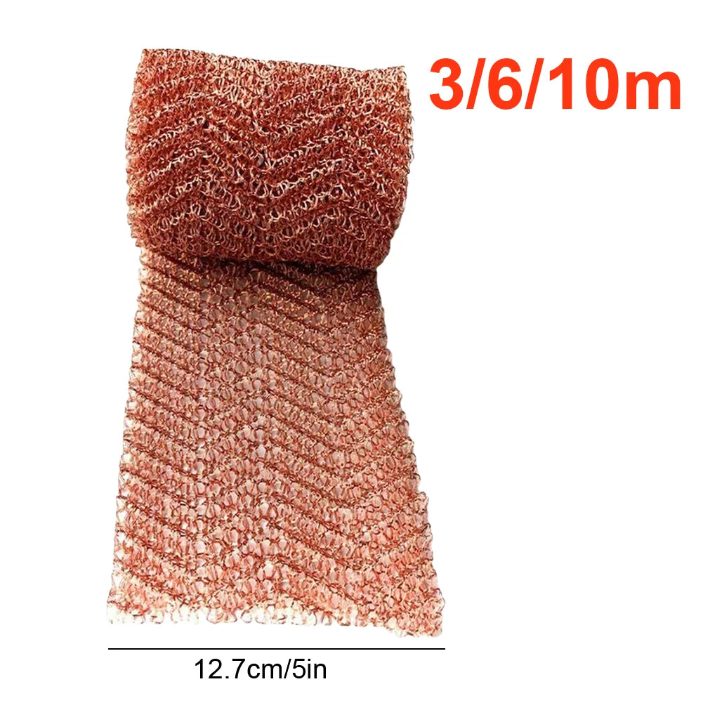 Copper Mesh Slug Repeller Rustproof Slug Repellent Copper Net Long Lasting Copper Wire Mesh for Garden Plant Protection