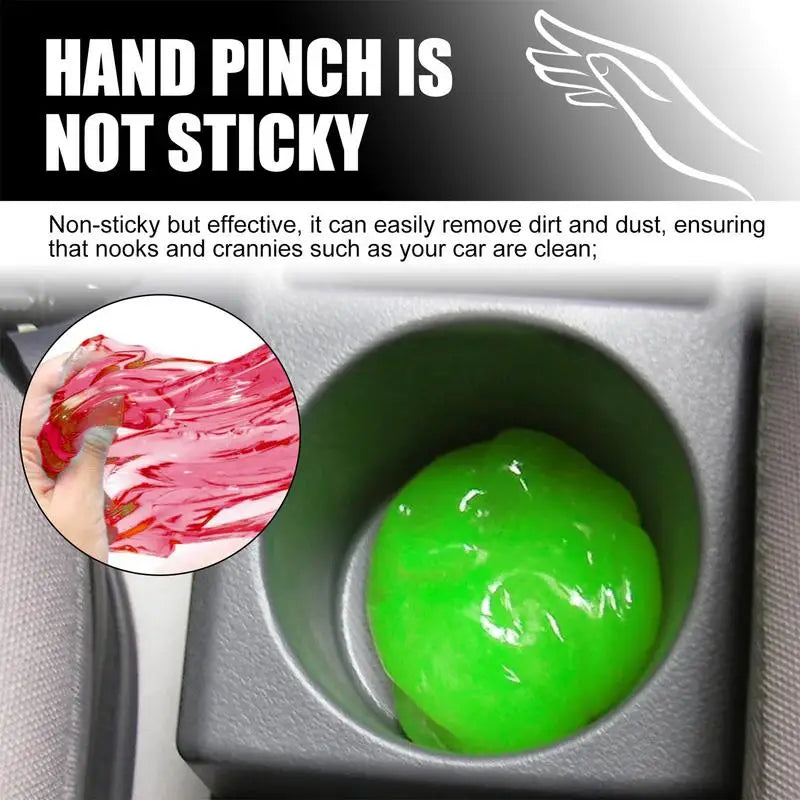 3color Rinse-Free Putty Car Crevice Cleaning Gel Car Dust Cleaner Gel Multipurpose Household Cleaning Supplies For Laptops Desks