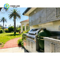 Customized Contemporary Stainless Steel Modular Outdoor Kitchen Cabinets Weather Resistant for Patio Backyard Cooking Area
