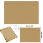 Waterproof Sun Shade Cloth with Grommets Rectangle Square Patio Sun Screen Pergola Shade Sail Canopy Cover Tarp Screens