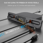 Quick Charger USB Shunt HUB For Tesla Model 3 Model Y 27W Intelligent Docking Station Car Adapter Powered Splitter Extension