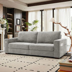 Modern 89" Sofa - Chenille, USB/Type-C, Removable Cover for Small Spaces